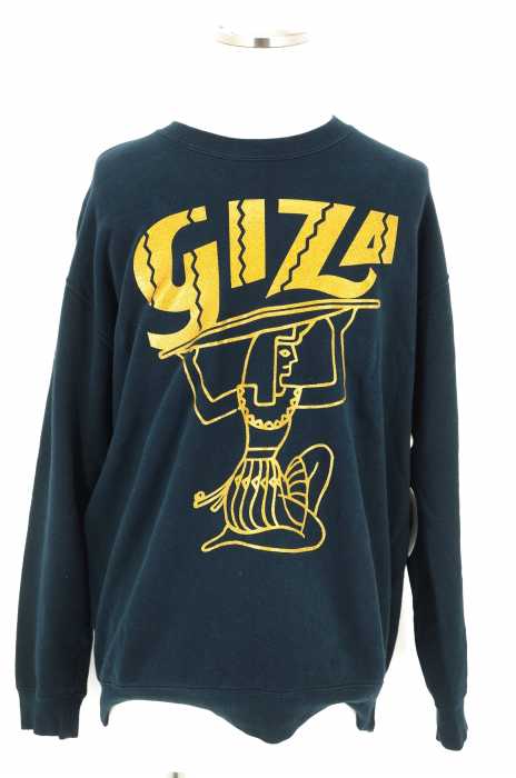 GIZA（ギザ） 両面プリントスウェットトレーナー メンズ トップス
