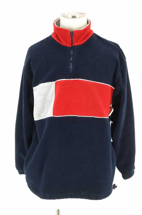 IZOD （アイゾット） トリコカラーハーフジップフリース メンズ トップス