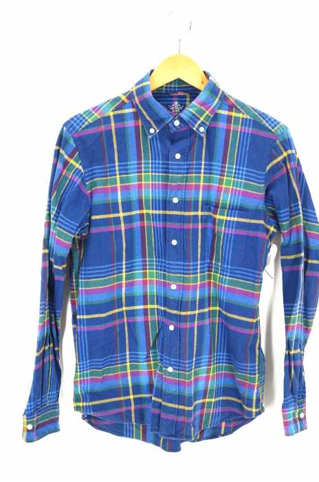 SHIPS (シップス) AIRY SHIRTS エアリーシャツ Oxford Big Check Buttondown オックスフォード ビッグチェック ボタンダウン メンズ トップス