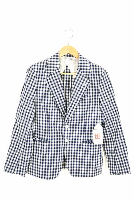 robe de chambre COMME des GARCONS（ローブドシャンブルコムデギャルソン） AD2000  ギンガムチェック2Bテーラードジャケット レディース アウター