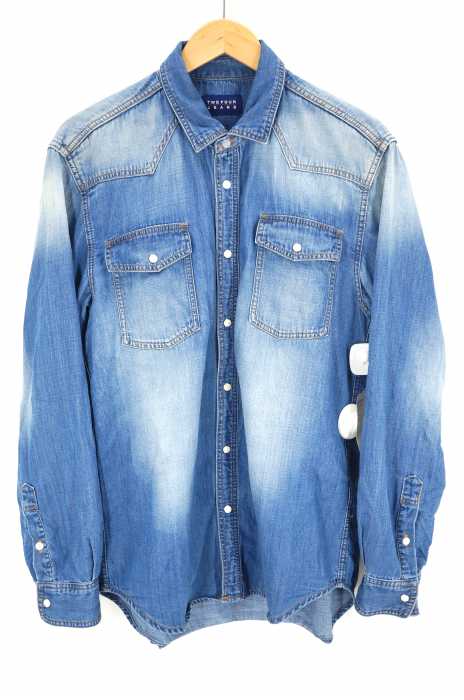 24karats（24カラッツ） Patch Logo Denim Shirt メンズ トップス