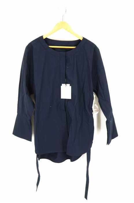 BLACK by moussy(ブラックバイマウジー) no collar over size sh ノーカラーオーバーサイズシャツ レディース トップス