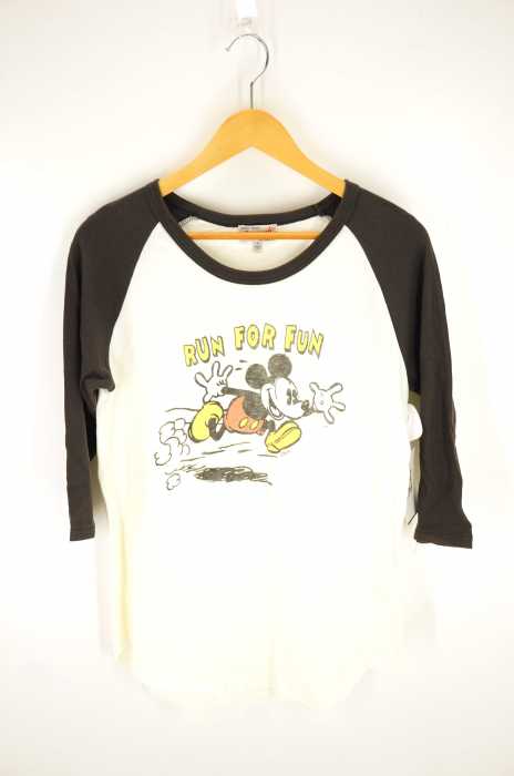 JUNK FOOD×Ray BEAMS(ジャンクフード レイビームス) プリント七分袖Tシャツ レディース トップス