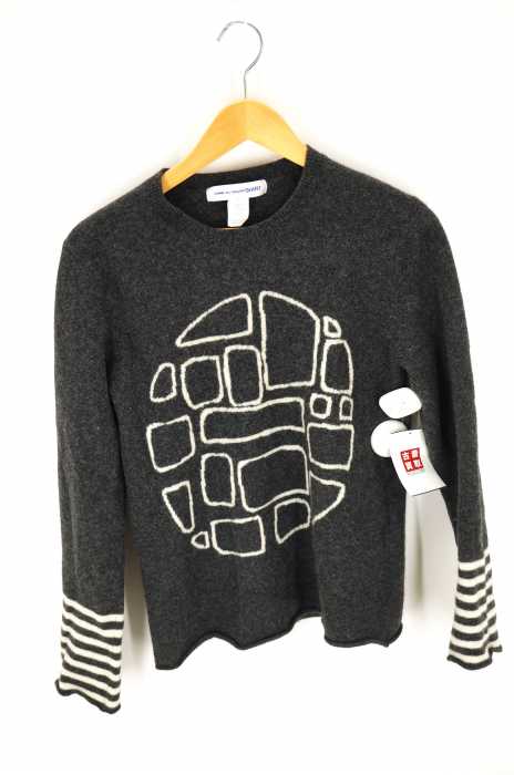 COMME des GARCONS SHIRT（コムデギャルソンシャツ） 総柄ニットセーター メンズ トップス