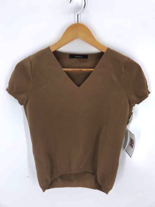 FONCE（フォンセ） 半袖Vネックコンパクトニット レディース トップス