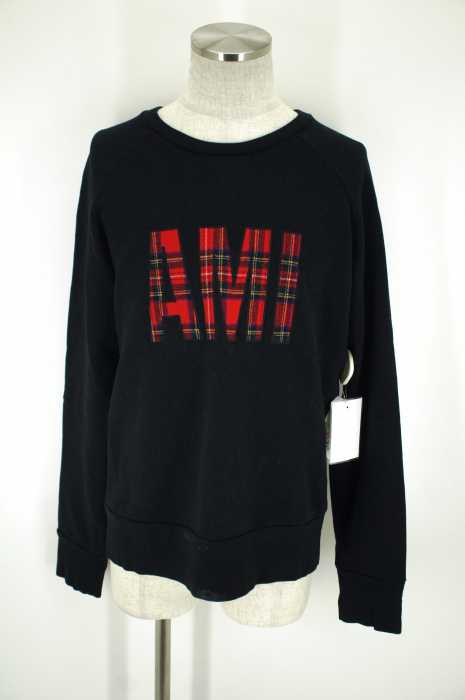 AMI ALEXANDRE MATTIUSSI （） 14AW タータンチェックロゴ スウェットプルオーバー メンズ トップス