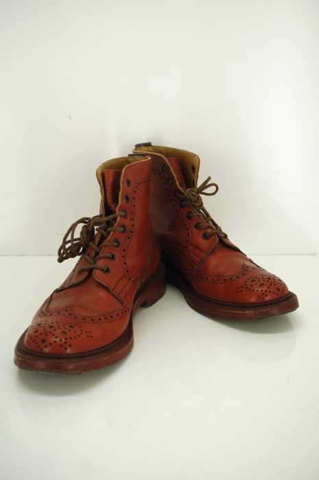 Tricker's（トリッカーズ） ウイングチップカントリーブーツ メンズ シューズ