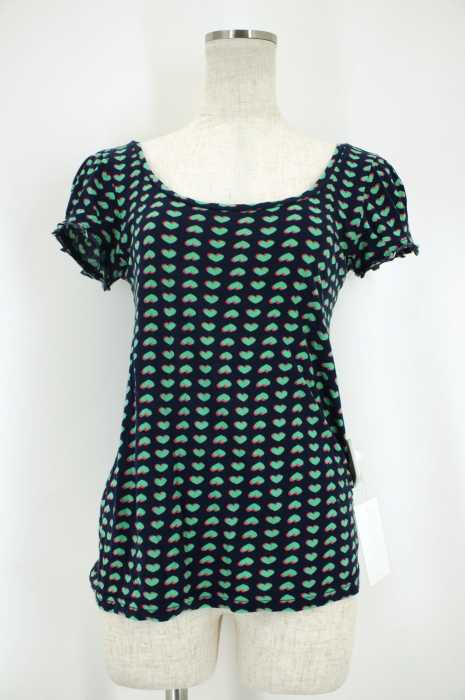 Marc by Marc Jacobs (マークバイマークジェイコブス) S/S ハート総柄Tシャツ レディース トップス