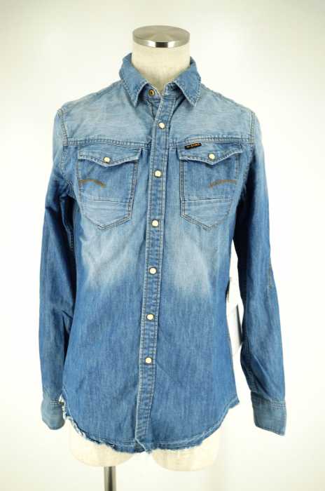 G-STAR RAW (ジースターロー) デニムウエスタンシャツ メンズ トップス
