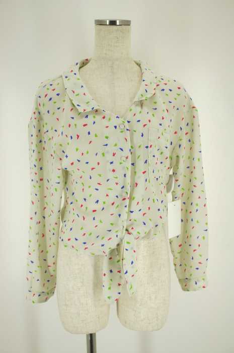 Lily Brown (リリーブラウン) 15SS マルチドット前結びシャツ レディース トップス
