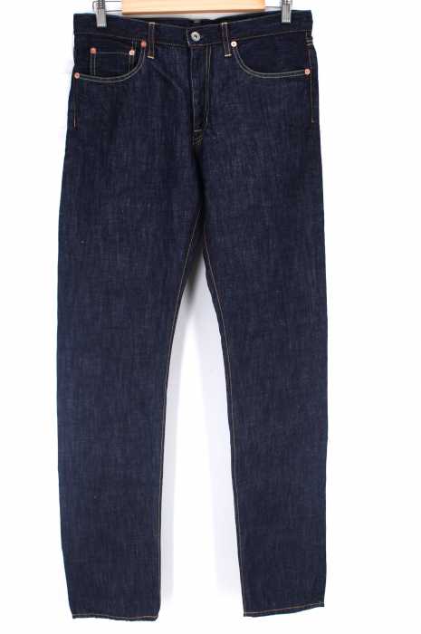 doublet レザー切替インディゴデニムパンツ メンズ パンツ