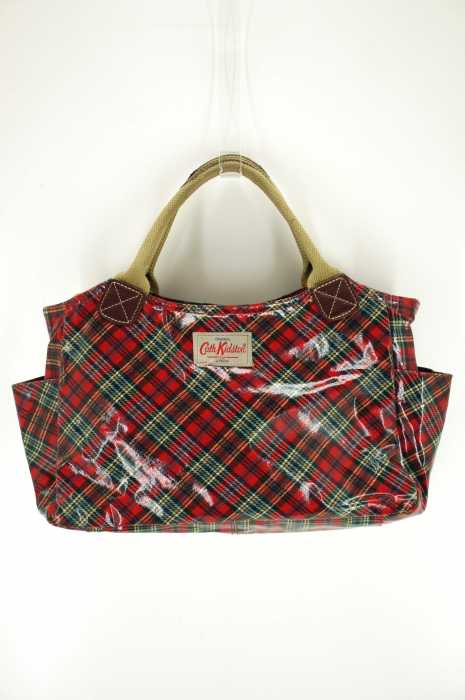 Cath Kidston (キャスキッドソン) チェック柄エナメルハンドバッグ レディース バッグ
