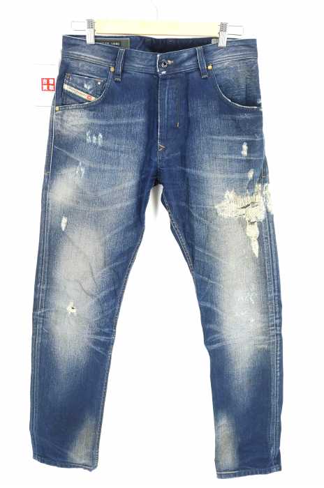 DIESEL （ディーゼル） KRAYVER クラッシュ&リペア加工デニムパンツ メンズ パンツ