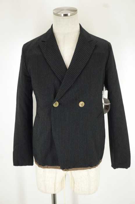 DIGAWEL (ディガウェル) 裾ドローコードダブルブレストテーラードジャケット メンズ アウター