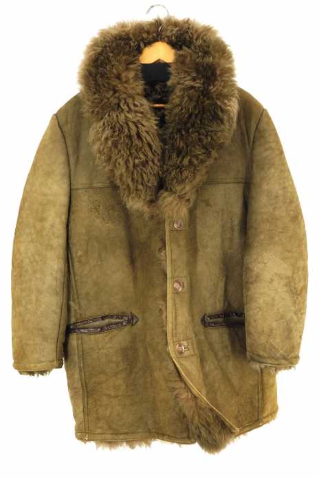 USED古着 (ユーズドフルギ) フェイクムートンコート ビッグサイズ メンズ アウター