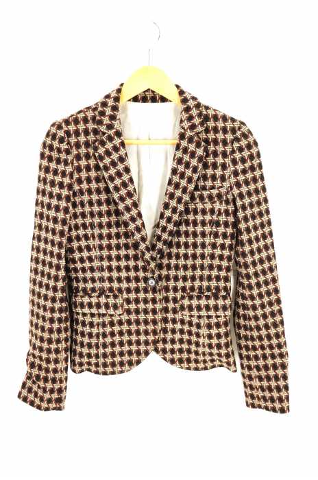 DOUBLE STANDARD CLOTHING（ダブルスタンダードクロージング） 総柄テーラードジャケット レディース アウター
