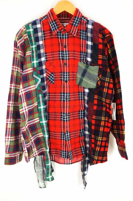 rebuild by needles （リビルドバイニードルズ） WIDE 7CUTS FLANNEL SHIRT メンズ トップス