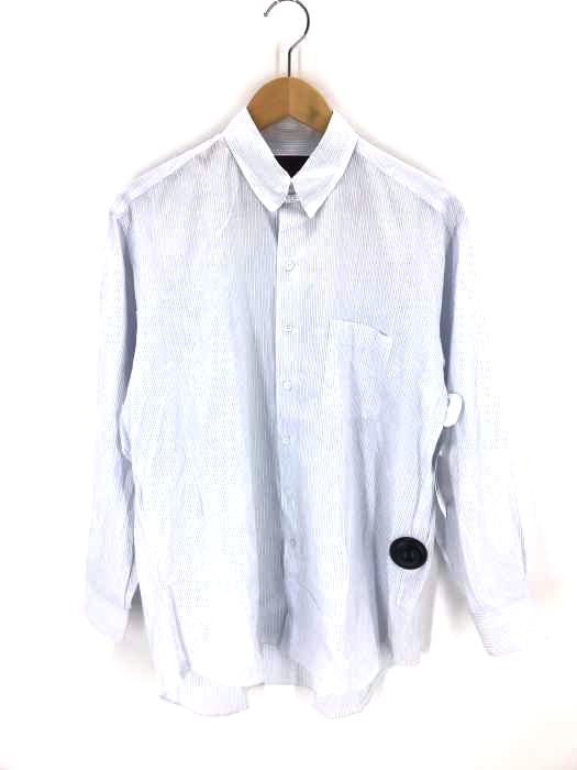 COMME des GARCONS HOMME DEUX(コムデギャルソンオムドゥ) チンストラップ付 ストライプシャツ メンズ トップス