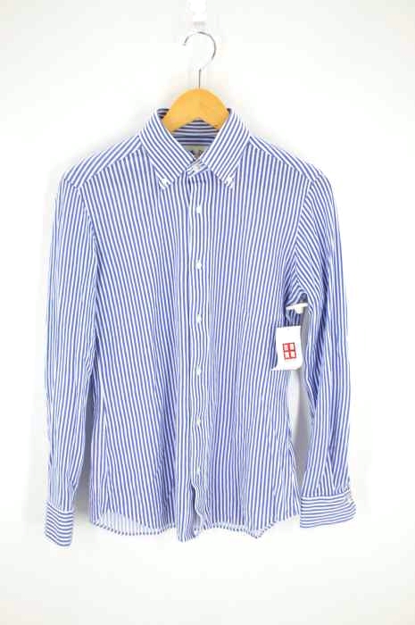 Makers Shirt 鎌倉(メーカーズシャツカマクラ) Pique ストライプ柄BDシャツ メンズ トップス