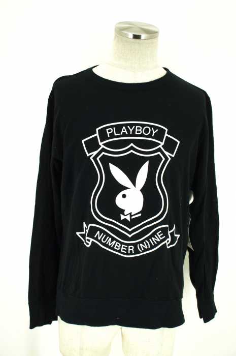 NUMBER (N)INE × PLAYBOY (ナンバーナイン × プレイボーイ) 15AW プリントライトスウェット メンズ トップス