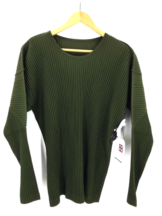 HOMME PLISSE ISSEY MIYAKE（オムプリッセ イッセイミヤケ） プリーツ プルオーバー クルーネックカットソー メンズ トップス