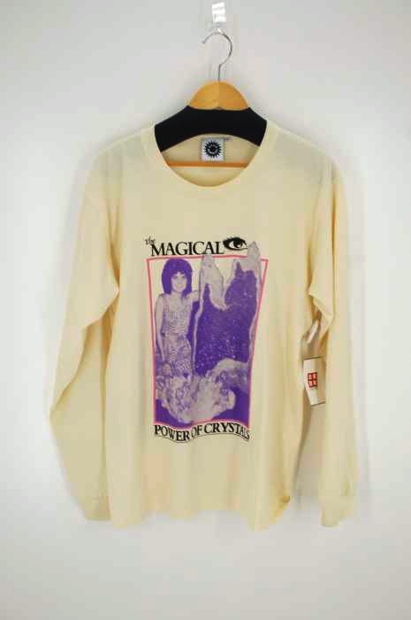 GOOD MORNING TAPES（グッドモーニングテープ） The Magical Power of Crystals ロングスリーブ Tシャツ メンズ トップス
