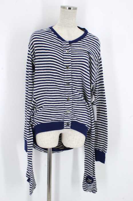 mercibeaucoup （メルシーボークー） 14SS ゆるしまボーダーカーディガン レディース トップス