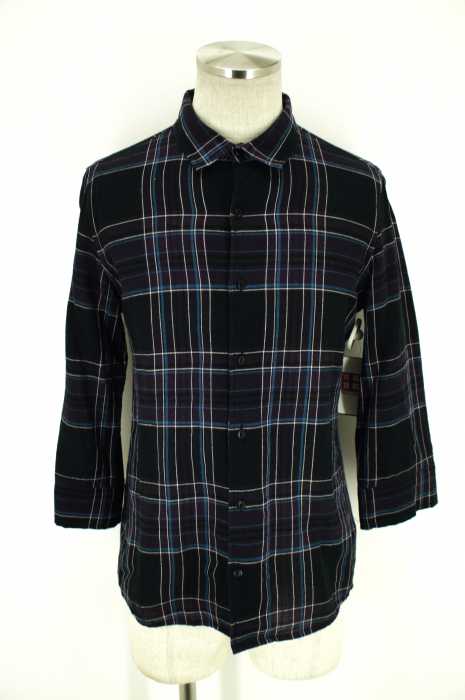 SHAREEF （シャリーフ） LINEN CHECK QS SHIRTS リネンシャツ メンズ トップス