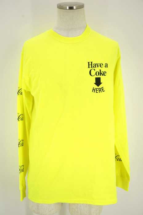 FRUIT OF THE LOOM × SHIPS JET BLUE (フルーツオブザルーム シップスジェットブルー) コカ・コーラ袖プリントTシャツ メンズ トップス