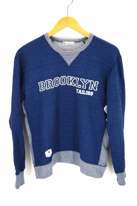 BkT by BROOKLYN TAILORS（ビーケーティーバイブルックリンテーラーズ） ロゴ プリント 裏毛 リブ 切替 レディース トップス