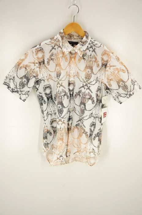 COMME des GARCONS HOMME PLUS （コムデギャルソンオムプリュス） AD2008 09SS Black Is Best期 総柄半袖シャツ メンズ トップス