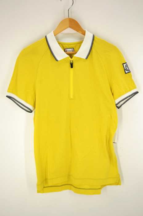 MONCLER GAMME BLUE（モンクレールガムブルー） アームワッペンジップアップポロシャツ メンズ トップス