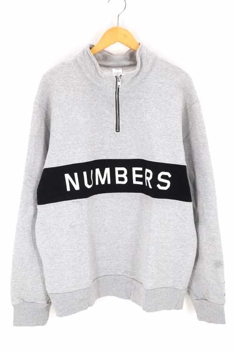 NUMBERS edition（ナンバーズエディション） WORDMARK QUARTER-ZIP メンズ トップス