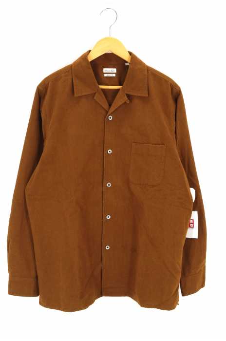 Steven Alan （スティーブンアラン） VIYELLA CHAMBRAY OPEN COLLAR SHIRT-BOLD メンズ トップス