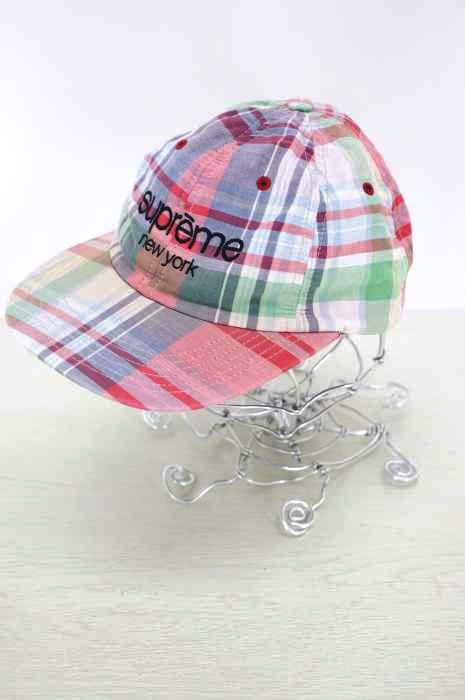 Supreme（シュプリーム） Madras Classic Logo 6-Panel メンズ 帽子