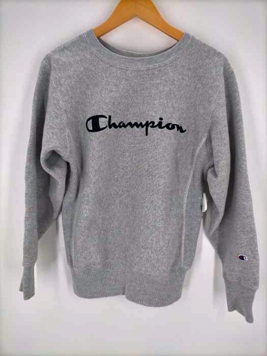 Champion（チャンピオン） 青単タグ復刻 REVERSE WEAVE スクリプトロゴ刺繍 クルーネックスウェット メンズ トップス