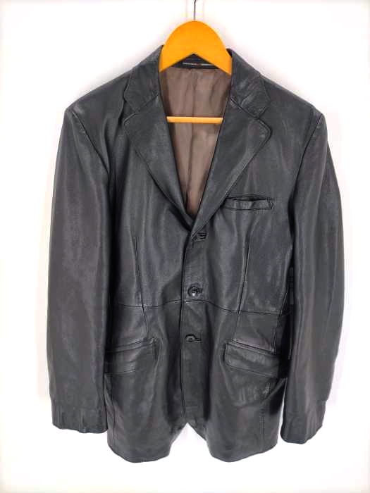 GAULTIER HOMME objet(ゴルチエオムオブジェ) 90S ラムレザー シングルテーラードジャケット メンズ アウター