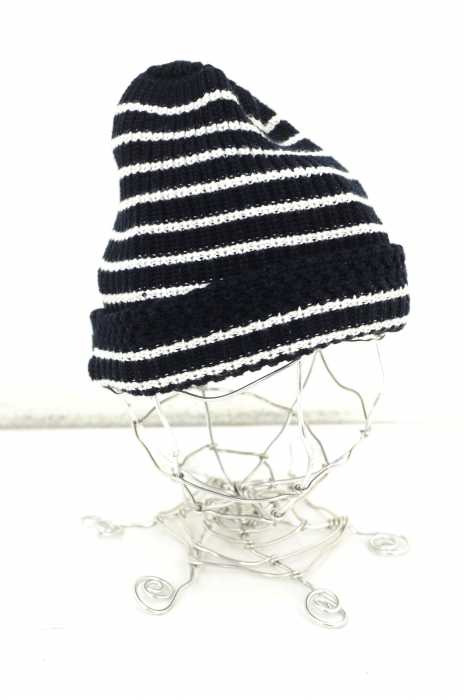 ALLEGE （アレッジ） Knit Cap コットン×アクリルボーダーニットキャップ メンズ 帽子