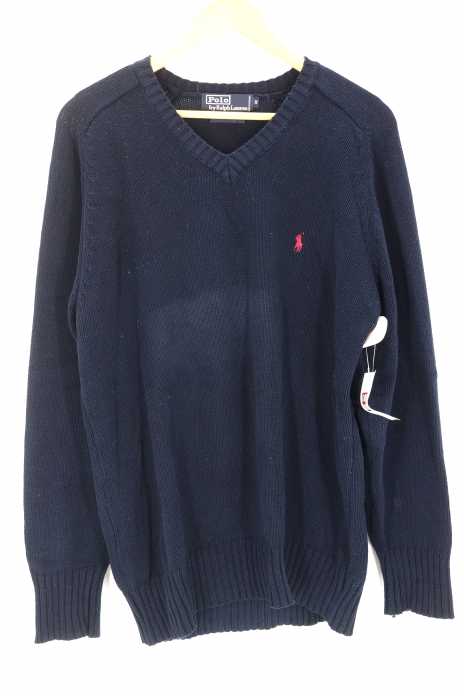 Polo by RALPH LAUREN （ポロバイラルフローレン） Vネックコットンニット メンズ トップス