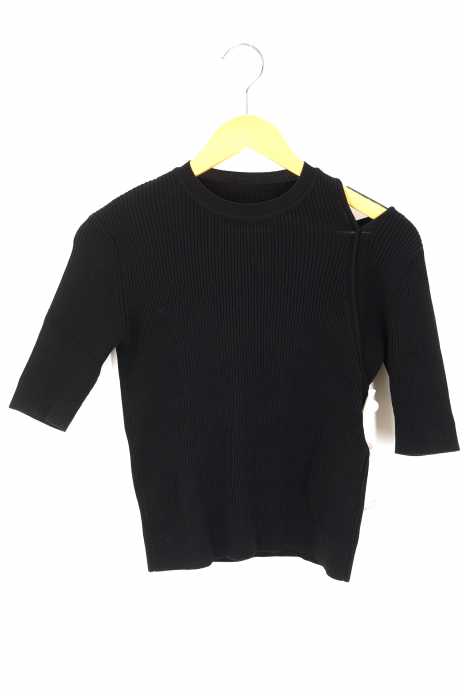 STUDIOUS（ステュディオス） 19SS　ショルダースリット バイカラーリブニット レディース トップス
