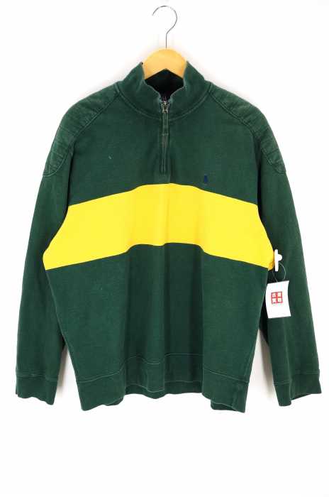 Polo by RALPH LAUREN （ポロバイラルフローレン） ショルダーパッチハーフジップカラースウェット メンズ トップス