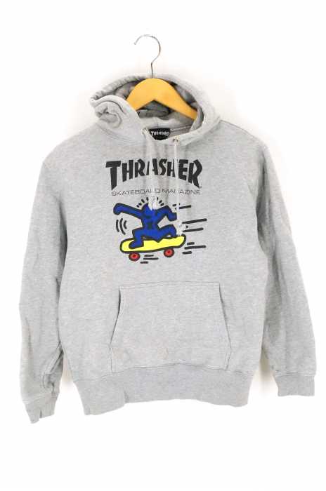 THRASHER（スラッシャー） プリントプルオーバーパーカー レディース トップス