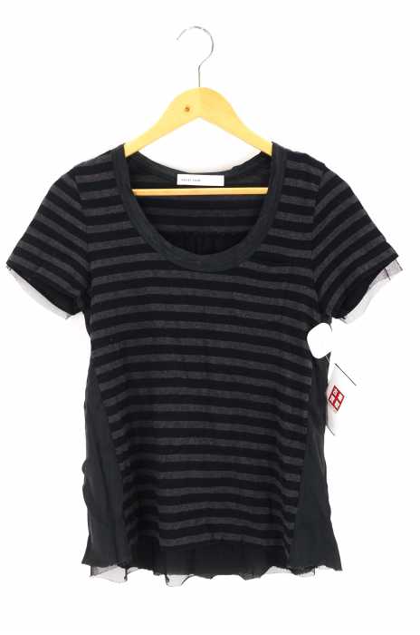 sacai luck （サカイラック） 素材切替ボーダーカットソー レディース トップス
