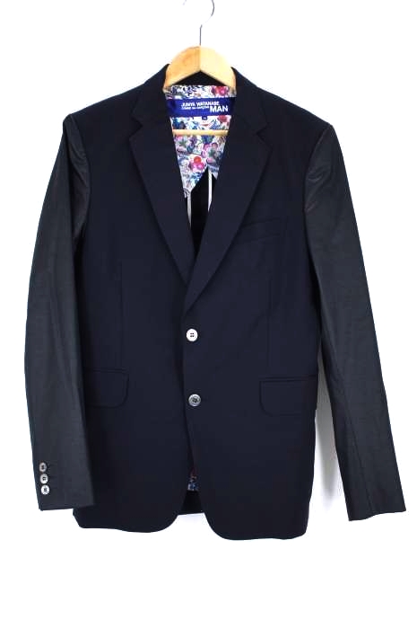 JUNYA WATANABE COMME des GARCONS MAN（ジュンヤワタナベコムデギャルソンマン） AD2016 袖切替 モヘヤ混 シングルテーラードジャケット メンズ アウター