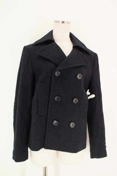 tricot COMME des GARCONS(トリココムデギャルソン) シワ加工ウールピーコート レディース アウター