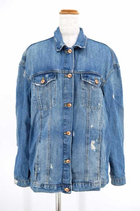 ZARA （ザラ） ダメージ加工　デニムジャケット レディース アウター