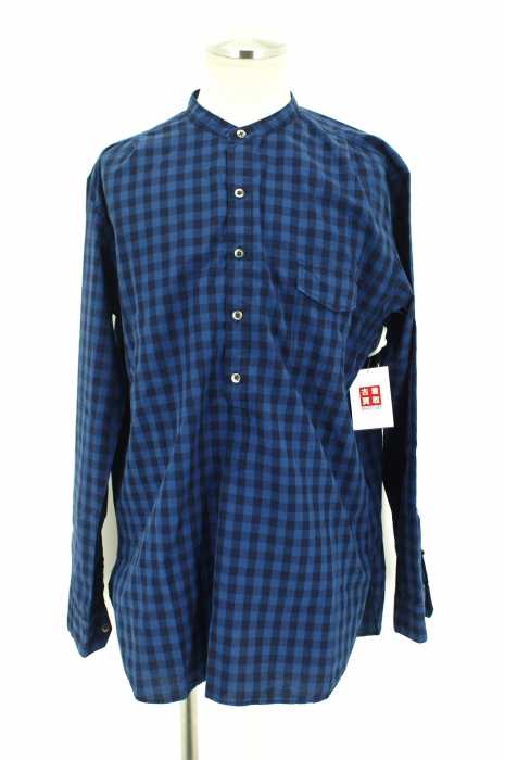 SOPHNET. (ソフネット) 16SS チェック柄ノーカラーシャツ メンズ トップス
