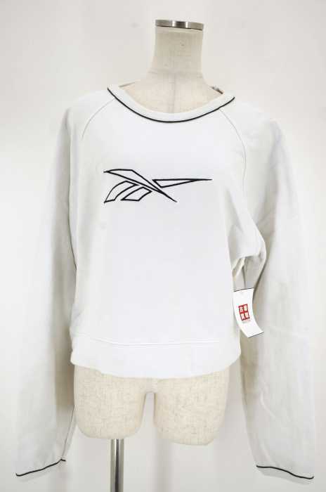 Reebok （リーボック） ロゴ刺繍入りスウェットトップス レディース トップス