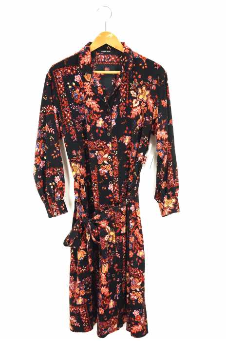 ROSE BUD (ローズバッド) 総柄シャツワンピース レディース ワンピース