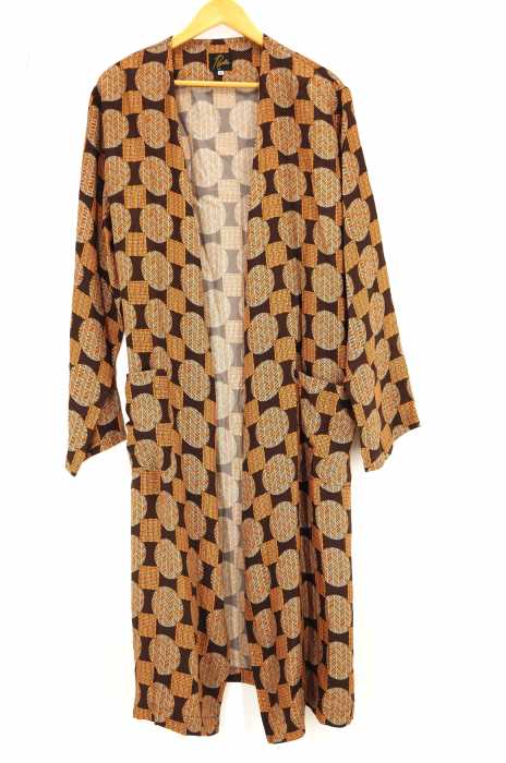 Needles (ニードルス) V Neck Robe-Cupra Sateen メンズ アウター